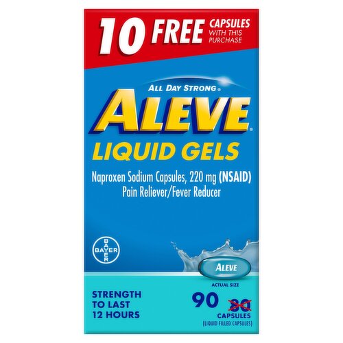 Aleve All Day Strong Pain Reliever/Fever Reducer, 90 count