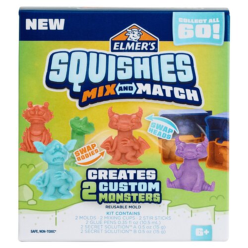 Elmer's Squishies Mix and Match Reusable Mold, 6+