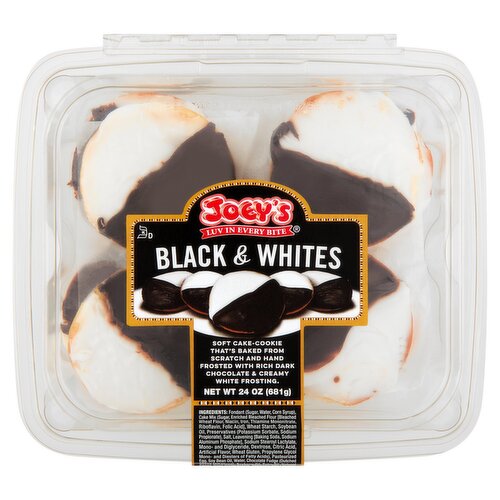 Joey's Black & Whites Soft Cake-Cookie, 24 oz