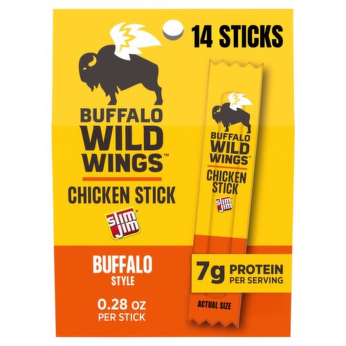 Slim Jim Buffalo Wild Wings Buffalo Style Chicken Stick, 0.28 oz, 14 count