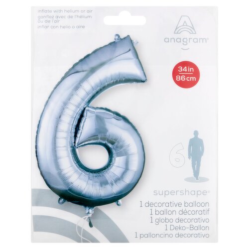 Anagram Supershape 6 Decorative Balloon, 1 count