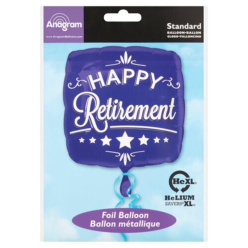 Anagram Happy Retirement Standard Foil Balloon