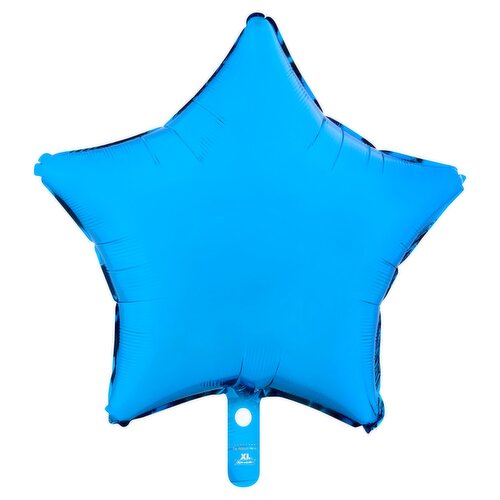 Blue Metallic Star Mylar Balloon, 18 in