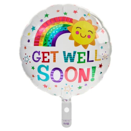 Get Well Soon! Standard Round Decorative Balloon, 17 in, 1 count