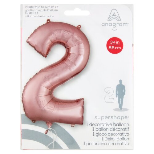 Anagram Supershape 2 Decorative Balloon, 1 count