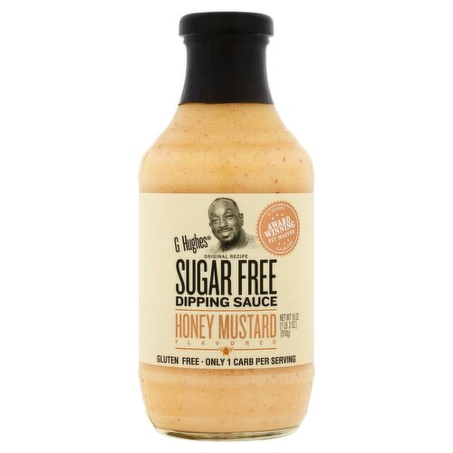 G Hughes Sugar Free Honey Mustard Flavored Dipping Sauce, 18 oz