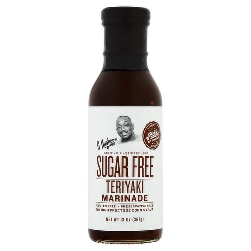 G Hughes Sugar Free Teriyaki Marinade, 13 oz