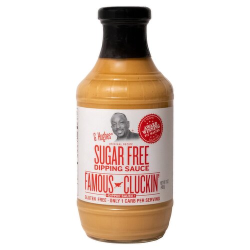 G Hughes Sugar Free Famous Cluckin' Dipping Sauce, 17 oz