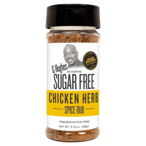 G Hughes Seasoning Sugar Free Chicken Herb Spice Rub, 3.75 oz
