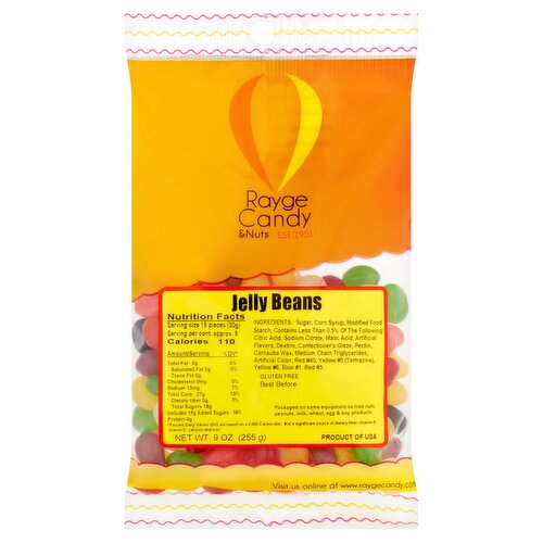 Rayge Candy & Nuts Jelly Beans, 9 oz