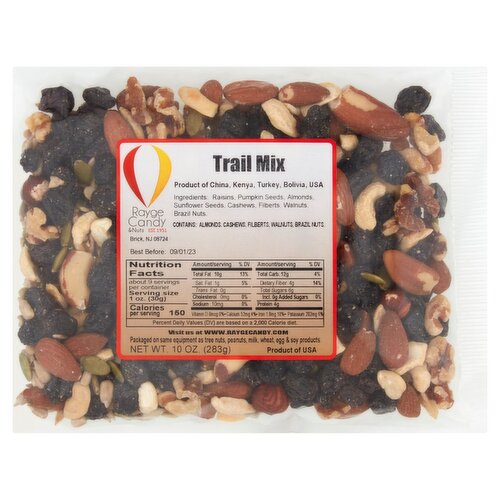 Rayge Candy & Nuts Trail Mix, 10 oz