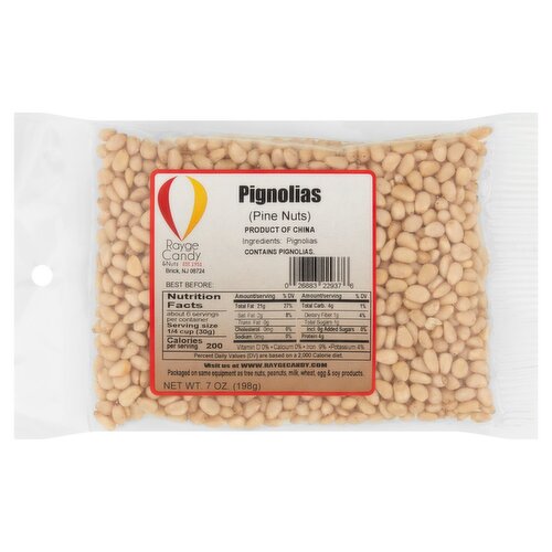 Rayge Candy & Nuts Pignolias (Pine Nuts), 7 oz