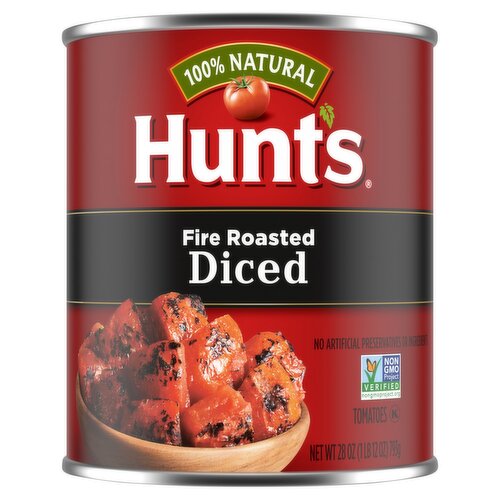 Hunts Fire Roasted Diced Tomatoes, 28 oz