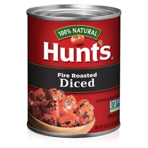 Hunts Fire Roasted Diced Tomatoes, 28 oz