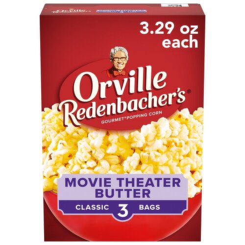 Orville Redenbacher's Movie Theater Butter Gourmet Popping Corn, 3.29 oz, 3 count
