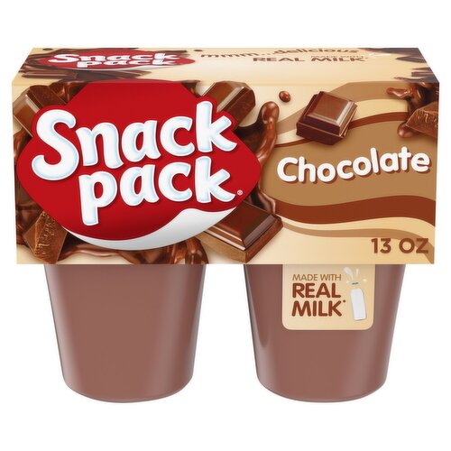 Snack Pack Chocolate Pudding, 3.25 oz, 4 count