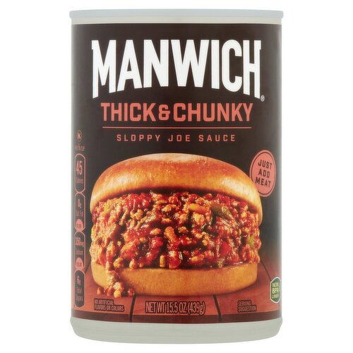 Manwich Thick & Chunky Sloppy Joe Sauce, 15.5 oz