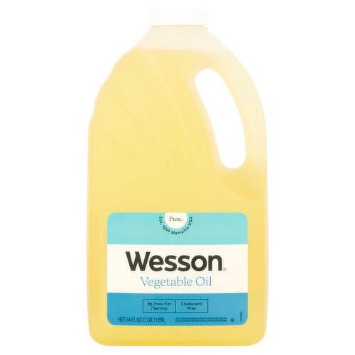 Wesson Pure Vegetable Oil, 64 fl oz