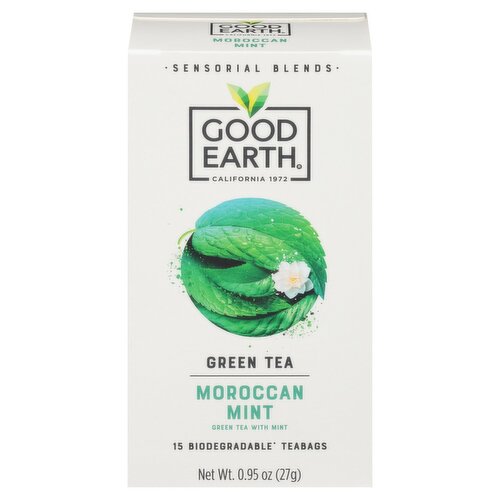 Good Earth Moroccan Mint Green Teabags, 15 count, 0.95 oz