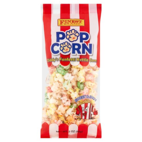 Finest Brand Sweet & Salty Pop Corn, 2 oz