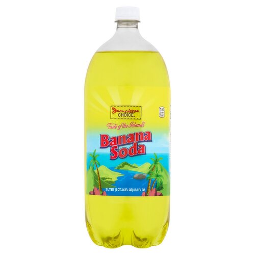 Jamaican Choice Banana Soda, 2 liters