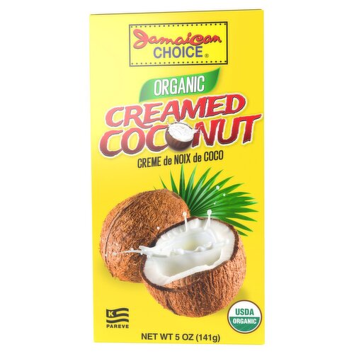 Jamaican Choice Organic Creamed Coconut, 5 oz