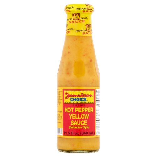 Jamaican Choice (Barbadian Style) Hot Pepper Yellow Sauce, 11.5 fl oz