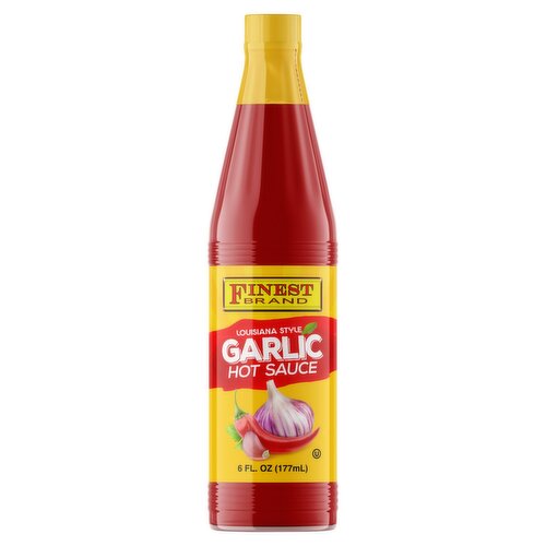 Finest Brand Louisiana Style Garlic Hot Sauce, 6 fl oz