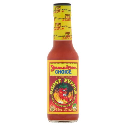 Jamaican Choice Ghost Pepper Naga Jolokia Hot Sauce, 5 fl oz
