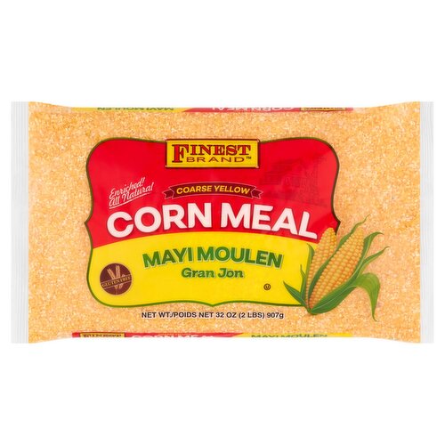 Finest Brand Coarse Yellow Corn Meal, 32 oz