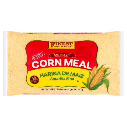 Finest Brand Fine Yellow Corn Meal, 32 oz