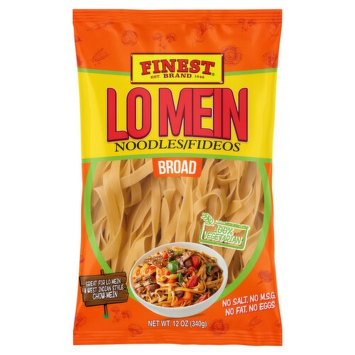 Finest Brand Broad Lo Mein Noodles, 12 oz