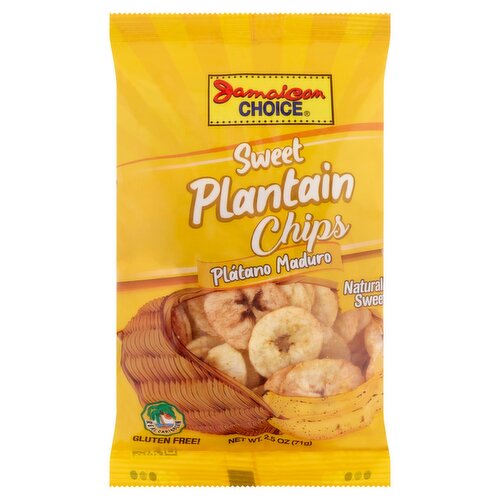 Jamaican Choice Sweet Plantain Chips, 2.5 oz