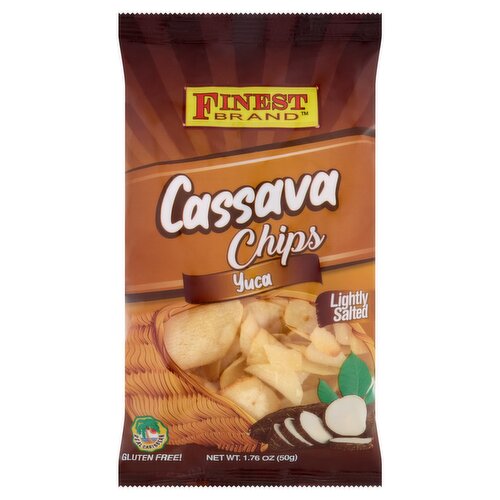 Finest Brand Lightly Salted Yuca Cassava Chips, 1.76 oz