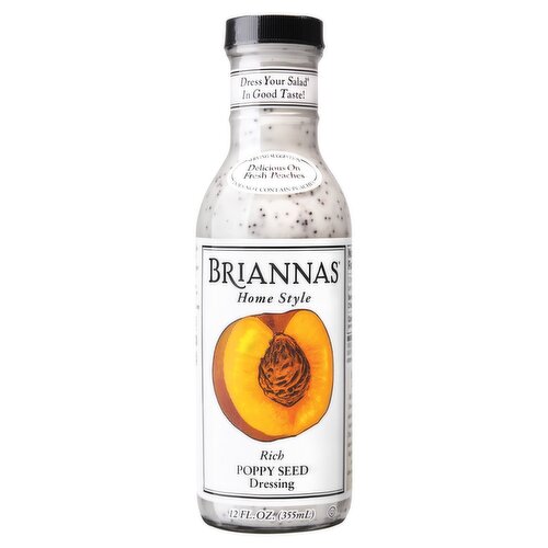 Briannas Home Style Rich Poppy Seed Dressing, 12 fl oz