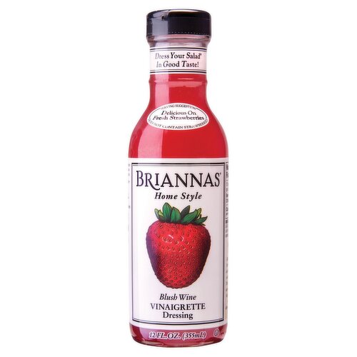 Briannas Home Style Blush Wine Vinaigrette Dressing, 12 fl oz