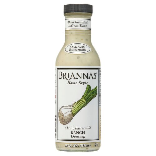Briannas Home Style Classic Buttermilk Ranch Dressing, 12 fl oz