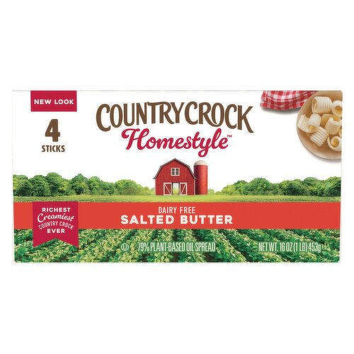 Country Crock Homestyle Salted Butter Sticks, 4 count, 16 oz