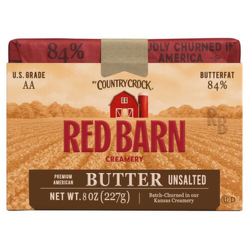 Country Crock Red Barn Creamery Unsalted Butter, 8 oz