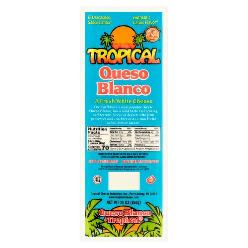 Tropical Queso Blanco Fresh White Cheese, 30 oz