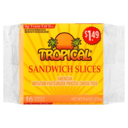 Tropical American Sandwich Slices, 16 count, 9.6 oz