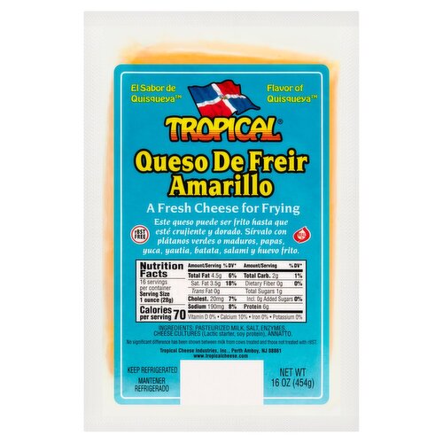 Tropical Yellow Fresh Cheese for Frying, 16 oz