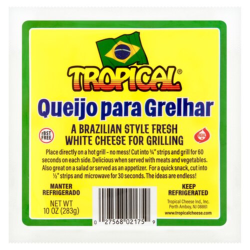 Tropical a Brazilian Style Fresh White Cheese for Grilling, 10 oz