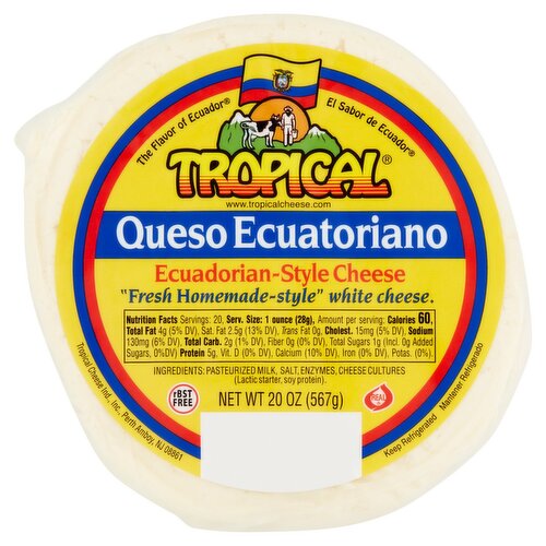 Tropical Ecuadorian-Style Cheese, 20 oz