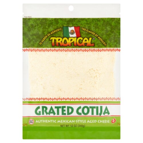 Tropical Grated Cotija Cheese, 12 oz