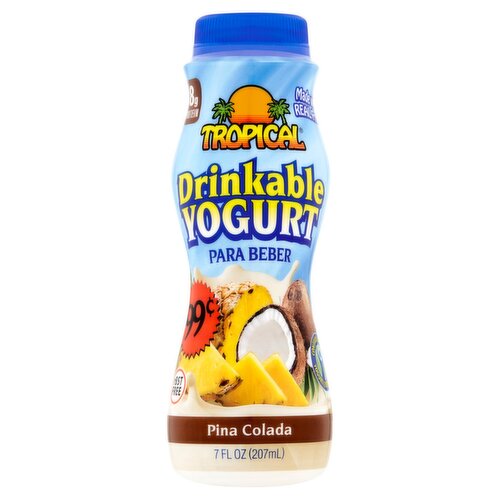 Tropical Pina Colada Drinkable Yogurt, 7 fl oz