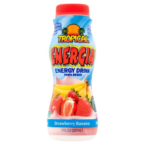 Tropical Energia Strawberry Banana Energy Drink, 7 fl oz