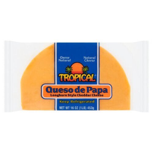 Tropical Longhorn Style Cheddar Cheese, 16 oz