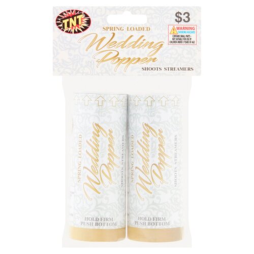TNT Spring Loaded Wedding Popper, 2 count