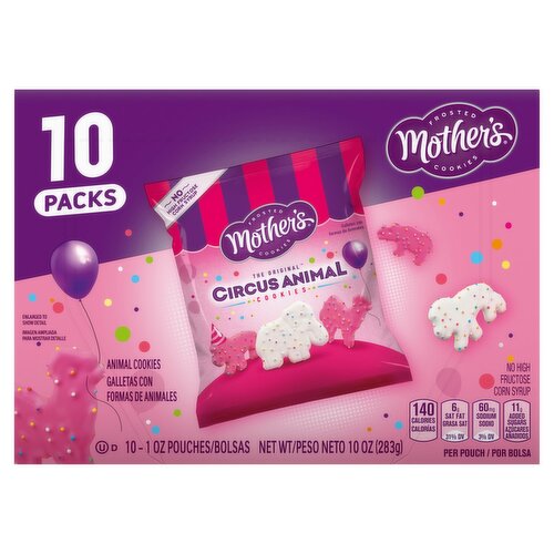 Mother's The Original Circus Animal Frosted Cookies, 1 oz, 10 count